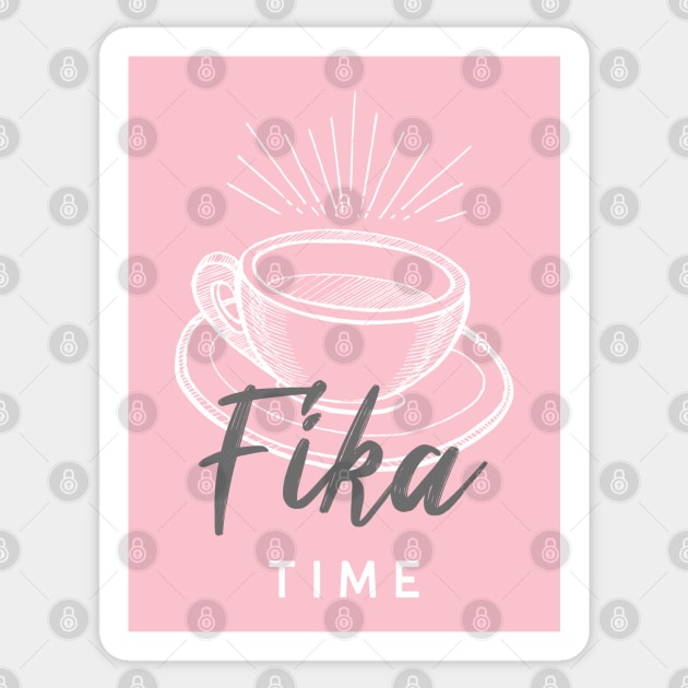 Fika Time swedish coffee break Sticker by 66LatitudeNorth